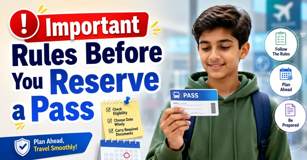 Important Rules Before You Reserve a Pass