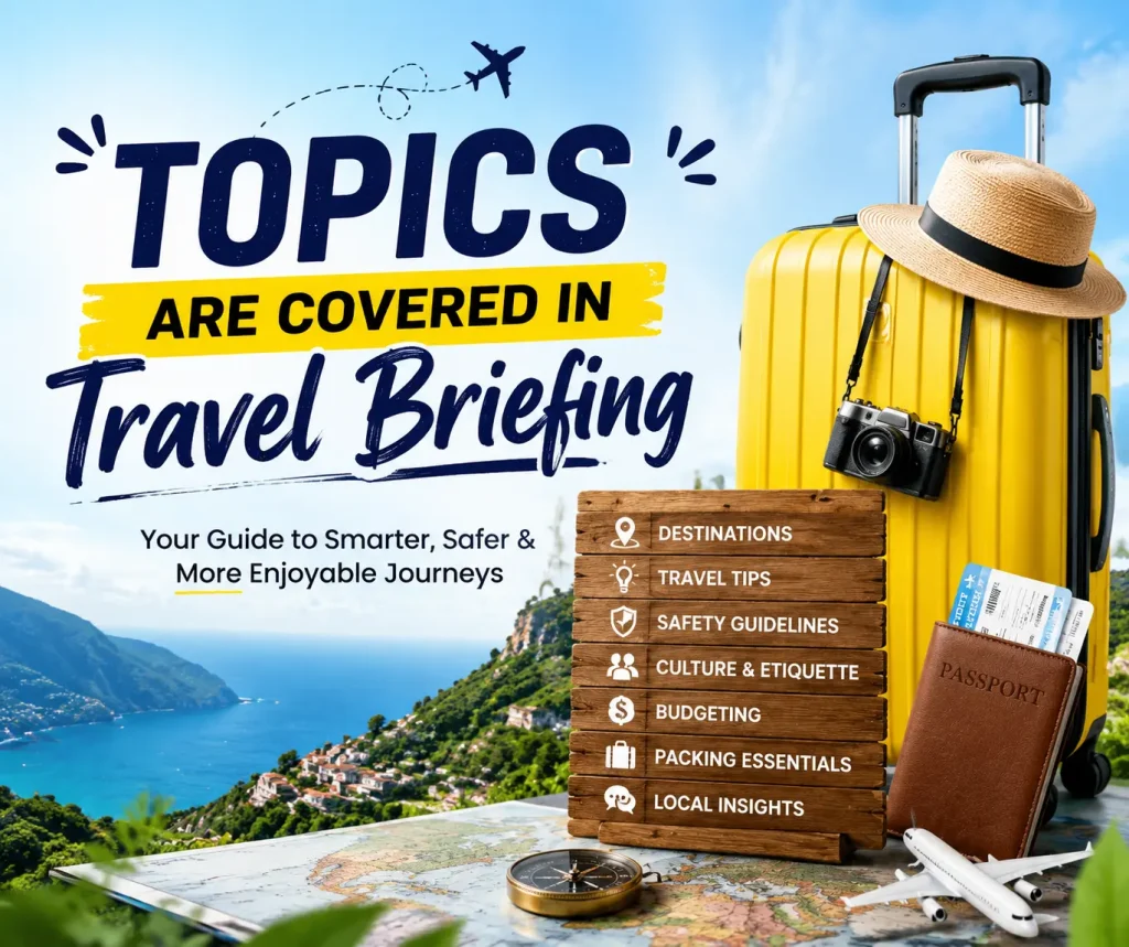 Topics Are Covered in Travel Briefing