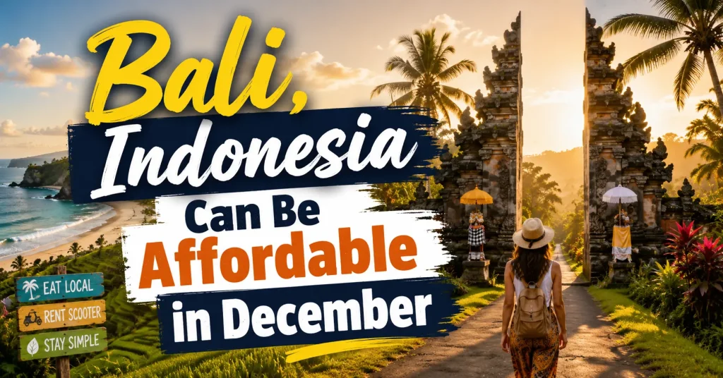 Bali, Indonesia Can Be Affordable in December