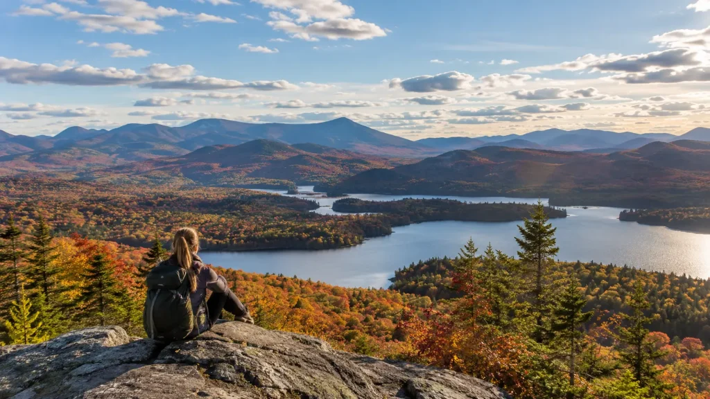 Adirondack Park New York mountains, forests, and scenic nature views