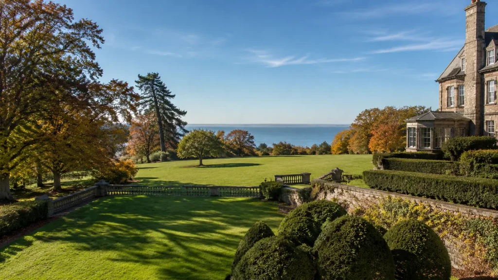 Caumsett State Historic Park Preserve in New York with scenic trails, historic estate landscape, and waterfront views